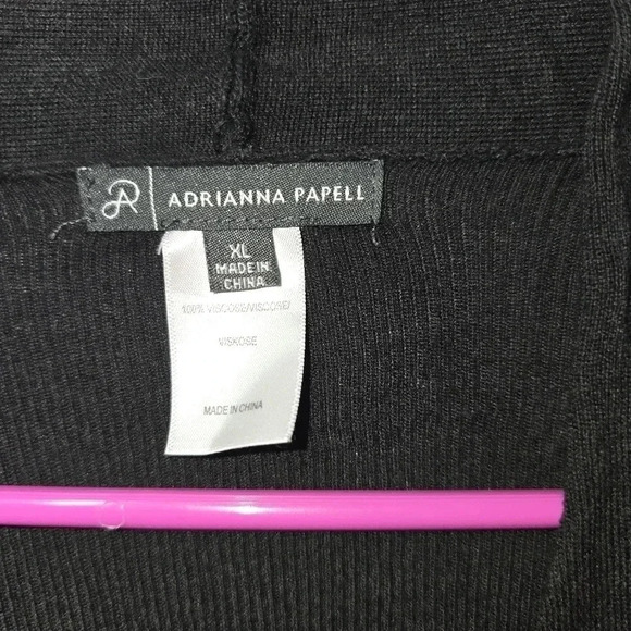 Adrianna Papell Women's 100% Viscose Open Cardigan Sweater - XL - Picture 3 of 5